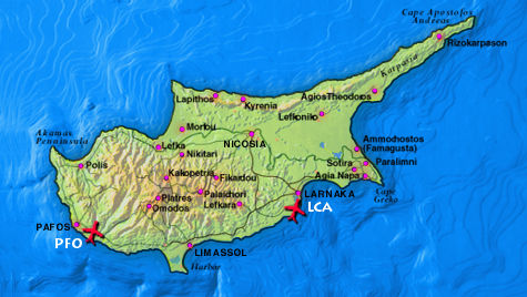 airports in cyprus