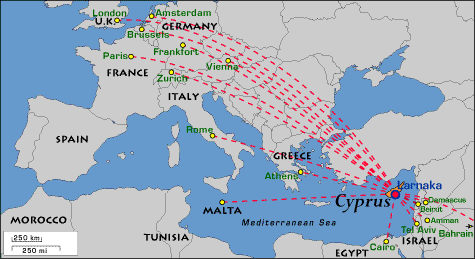 european air routes